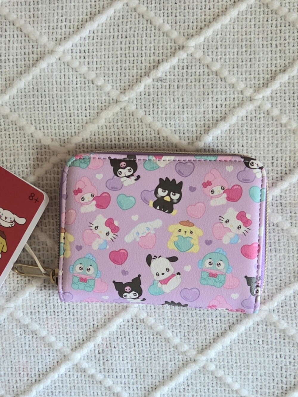 Loungefly Hello Kitty And Friends Hearts Mini Zipper Wallet